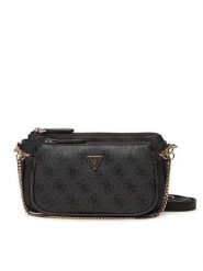 Guess Torebka Noelle II Mini HWBG96 72710 Szary. Szare listonoszki damskie Guess, z aplikacjami, ze skóry, bez dodatków. Za 439.99 zł.