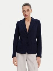 Olsen Marynarka 15001367 Granatowy Regular Fit. Niebieskie marynarki i żakiety damskie Olsen, bez wzorów, z syntetyku, bez kołnierzyka, bez ramiączek. Za 569.99 zł.