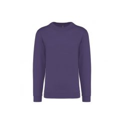 Bluza z okrągłym dekoltem Kariban. Fioletowe bluzy damskie KARIBAN, xl, bez wzorów, z bawełny, bez ramiączek, bez kaptura. Za 128.50 zł.