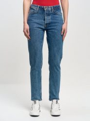 Jeansy damskie z kolekcji Authentic niebieskie Authentic 400. Niebieskie jeansy damskie BIG STAR, z aplikacjami, z bawełny, eleganckie. W wyprzedaży za 249.99 zł.
