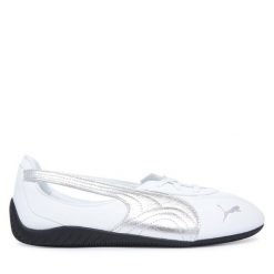 Baleriny Puma. Białe balerinki damskie Puma, bez wzorów, bez obcasa, bez zapięcia. Za 399.99 zł.