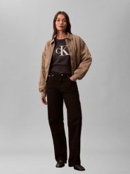 Calvin Klein Jeans Sweter - wrzosowy Kobiety Bawełna szary, S. Fioletowe swetry nierozpinane damskie Calvin Klein Jeans, s, bez wzorów, z bawełny, bez kołnierzyka, bez ramiączek. Za 229.95 zł.