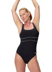 Strój kąpielowy jednoczęściowy damski na basen Speedo Shaping Eclipse. Czarne stroje kąpielowe damskie Speedo, s, bez wzorów, z elastanu. Za 239.99 zł.