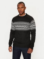 Brave Soul Sweter MK-517ERICKSON Czarny Regular Fit. Czarne swetry męskie Brave Soul, m, bez wzorów, z syntetyku, bez kołnierzyka, bez ramiączek. Za 129.99 zł.