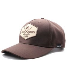Czapka trucker –5 paneli –poliester z recyklingu /dla dorosłych (brązowy). Brązowe czapki damskie SURF MONKEY, bez wzorów, z poliesteru, sportowe. Za 159.95 zł.