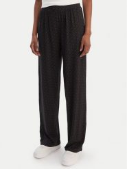 BOSS Spodnie piżamowe B Logo 50550711 Czarny Relaxed Fit. Czarne piżamy damskie Boss, bez wzorów, z lyocellu, bez ramiączek. Za 299.99 zł.