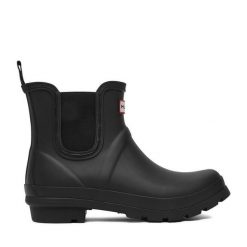 Kalosze Hunter. Czarne kalosze damskie Hunter, bez wzorów, bez zapięcia. Za 219.99 zł.