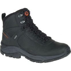 Buty Trekkingowe Męskie Merrell Vego Mid LTR Waterproof. Czarne buty zimowe męskie Merrell, bez wzorów, bez obcasa, bez zapięcia. Za 419.99 zł.