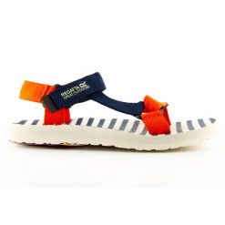 Sandały turystyczne damskie Regatta Vendeavour. Niebieskie sandały damskie Regatta, bez wzorów, bez obcasa, bez zapięcia. Za 108.64 zł.