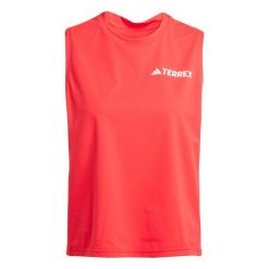 Damski tank top adidas Terrex Multi Climacool. Czerwone topy damskie Adidas, bez wzorów, bez kołnierzyka, bez ramiączek. Za 151.20 zł.