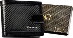 Rovicky Elegancki portfel męski ze skóry naturalnej na zatrzask - Rovicky NoSize. Portfele męskie ROVICKY, bez wzorów, ze skóry. Za 137.91 zł.