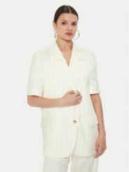ViCOLO Marynarka TB2699 Écru Regular Fit. Marynarki i żakiety damskie ViCOLO, bez wzorów, z wiskozy, bez kołnierzyka, bez ramiączek. Za 489.99 zł.