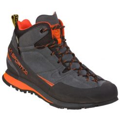 Buty trekkingowe La Sportiva Boulder X GTX Tige Mid. Czarne trekkingi męskie La Sportiva, z gore-texu, bez zapięcia. Za 900.90 zł.