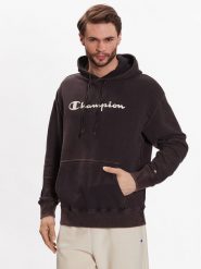 Champion Bluza 218600 Czarny Regular Fit. Czarne bluzy męskie Champion, m, bez wzorów, z bawełny, bez ramiączek, bez kaptura. Za 179.99 zł.