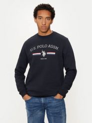 U.S. Polo Assn. Bluza MUP1660 Granatowy Regular Fit. Niebieskie bluzy męskie U.S. Polo Assn., m, bez wzorów, z bawełny, bez ramiączek, bez kaptura. W wyprzedaży za 139.99 zł.
