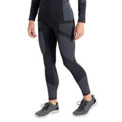 Legginsy Termoaktywne Damskie. Czarne legginsy damskie Dare 2B, bez wzorów, z materiału. Za 127.99 zł.