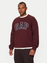 Gap Bluza 542210-00 Bordowy Regular Fit. Czerwone bluzy męskie GAP, m, bez wzorów, z bawełny, bez ramiączek, bez kaptura. Za 139.99 zł.
