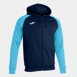 Bluza do piłki nożnej męska Joma Academy IV. Niebieskie bluzy męskie Joma, m, bez wzorów, sportowe, bez ramiączek, bez kaptura. Za 287.50 zł.