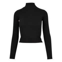 Damski sweter z wyciętymi plecami Urban Classics. Czarne swetry nierozpinane damskie Urban Classics, s, bez wzorów, eleganckie, bez kołnierzyka, bez ramiączek. Za 134.50 zł.