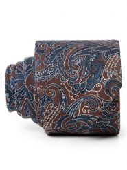 Andrew James krawat z domieszką jedwabiu Mężczyźni Jedwab brązowy, ONE SIZE. Brązowe krawaty i muchy Andrew James, bez wzorów, z jedwabiu, biznesowe. Za 179.95 zł.