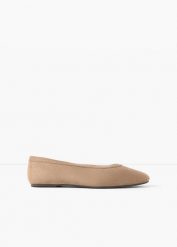 Baleriny. Brązowe balerinki damskie bonprix, bez wzorów, bez obcasa, bez zapięcia. Za 82.99 zł.
