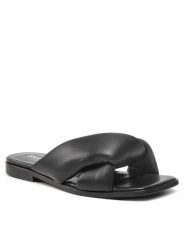 Pinko Klapki Pauline Ciabatta PE 23 BLKS1 100676 A0N9 Czarny. Czarne klapki damskie Pinko, bez wzorów, ze skóry, bez obcasa, bez zapięcia. Za 659.99 zł.