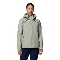 Kurtka Columbia Reign No Shine. Zielone kurtki sportowe damskie Columbia, bez wzorów, bez ramiączek, bez kaptura, trekkingowe. Za 608.99 zł.