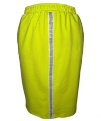 Limonkowa dresowa spódnica Bea na gumce OSTATNIE SZTUKI PLUS SIZE XXL. Spódnice damskie Moda Size Plus Iwanek, l, z aplikacjami, z bawełny, eleganckie, plus size, midi. W wyprzedaży za 49.90 zł.