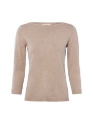 Brookshire Sweter z dzianiny Kobiety Bawełna brązowy, M. Brązowe swetry nierozpinane damskie brookshire, m, bez wzorów, z bawełny, eleganckie, bez kołnierzyka, bez ramiączek. Za 79.95 zł.