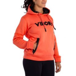 Bluza damska z kapturem Vibora Yarara. Brązowe bluzy damskie VIBORA, xs, bez wzorów, z materiału, sportowe, bez ramiączek, z kapturem. Za 183.50 zł.