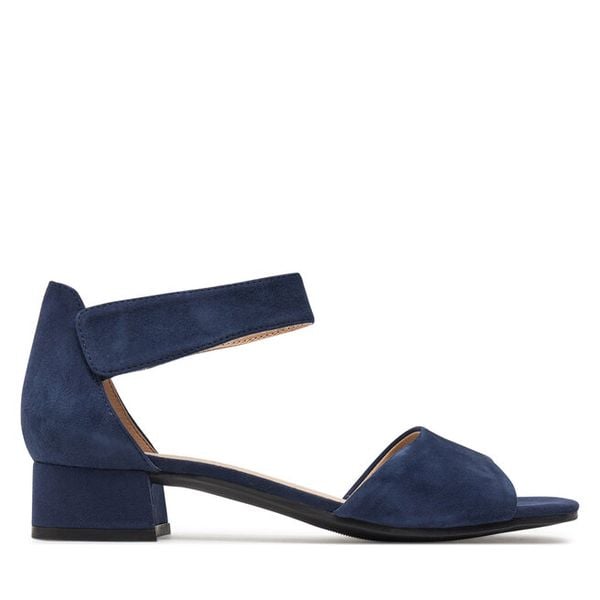 Sandały Caprice. Niebieskie sandały damskie Caprice, bez wzorów, bez obcasa, na płaskiej podeszwie, bez zapięcia. Za 279.99 zł.