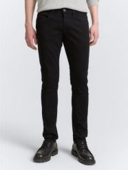 Męskie Spodnie Jeansowe Tom Tailor Troy Czarne Slim Fit 1021160 10270, W32 L34. Czarne spodnie materiałowe męskie Tom Tailor, bez wzorów, z bawełny, z standardowym stanem. Za 179.99 zł.