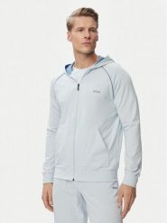 BOSS Bluza Mix&Match 50515313 Niebieski jasny Regular Fit. Niebieskie bluzy męskie Boss, m, bez wzorów, z bawełny, bez ramiączek, bez kaptura. Za 319.99 zł.