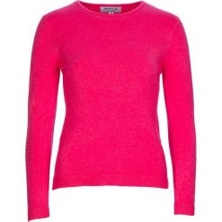 Sweter w kolorze różowym. Czerwone swetry nierozpinane damskie L'Univers du cachemire, m, bez wzorów, z kaszmiru, bez kołnierzyka, bez ramiączek. W wyprzedaży za 153.95 zł.