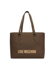 LOVE MOSCHINO Torebka JC4190PP1OKD0203 Brązowy. Brązowe shopperki damskie Love Moschino, bez wzorów, ze skóry, bez dodatków. Za 1,049.00 zł.