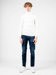 Xagon Man Sweter "Turtleneck" | A22081 & ELV18 | Mężczyzna | Kremowy. Białe swetry męskie Xagon, m, bez wzorów, z dzianiny, bez kołnierzyka, bez ramiączek. W wyprzedaży za 229.00 zł.
