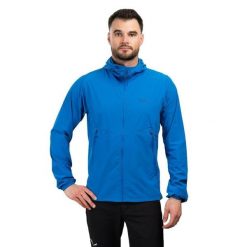Kurtka softshell męska Borealis Hoody. Niebieskie kurtki sportowe męskie RAB, m, bez wzorów, z softshellu, z kapturem, trekkingowe. Za 539.99 zł.