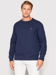 Polo Ralph Lauren Bluza 710766772003 Granatowy Regular Fit. Niebieskie bluzy męskie Polo Ralph Lauren, m, bez wzorów, z bawełny, bez ramiączek, bez kaptura. Za 469.99 zł.