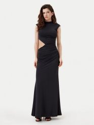Bardot Sukienka wieczorowa 59758DB Czarny Regular Fit. Czarne sukienki damskie Bardot, m, bez wzorów, z syntetyku, wizytowe, bez kołnierzyka, bez ramiączek. Za 299.99 zł.