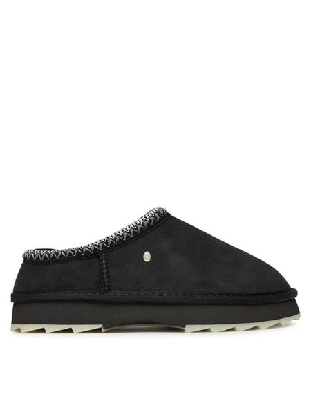 EMU Australia Śniegowce Sharky Scuff W13179 Czarny. Czarne śniegowce damskie Emu Australia, ze skóry, bez zapięcia. Za 289.99 zł.