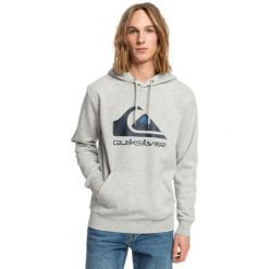 Bluza z kapturem dla Mężczyzn BIG LOGO Szary. Szare bluzy męskie Quiksilver, na zimę, m, bez wzorów, z bawełny, klasyczne, bez ramiączek, z kapturem. Za 319.99 zł.