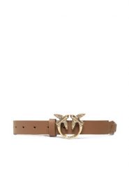Pinko Pasek Damski Love Duble Belt H2 20221 PLT01 1H2114.Y7SP Brązowy. Brązowe paski damskie Pinko, bez wzorów, ze skóry. Za 799.99 zł.
