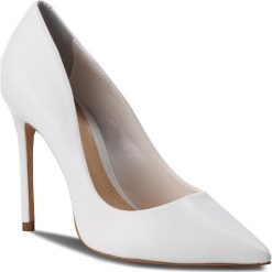 Szpilki SCHUTZ - S 02091 0001 0677 U White. Białe szpilki damskie Schutz, bez wzorów, ze skóry, ze szpiczastym noskiem, bez obcasa, na obcasie, bez zapięcia. W wyprzedaży za 379.00 zł.