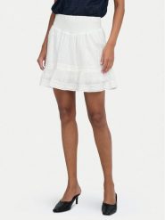 ONLY Spódnica mini Katti 15376205 Biały Regular Fit. Białe spódnice damskie ONLY, l, bez wzorów, z bawełny, mini, trapezowe. Za 129.99 zł.