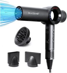 BlacKomb Profesjonalna Suszarka Do Włosów Z Jonami Ujemnymi 1900W + Dyfuzor + Koncentratory Waga 290g 290g. Suszarki do włosów NoName. Za 933.90 zł.