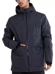 Kurtka narciarska męska Decatur Jacket. Czarne kurtki sportowe męskie FUNDANGO, na zimę, m, bez wzorów, z materiału, z kapturem, narciarskie. Za 799.90 zł.