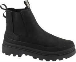 Palladium Trooper Chelsea WP Czarne 44 (79576-008-M). Czarne buty sportowe męskie Palladium, bez wzorów, bez zapięcia. Za 573.49 zł.