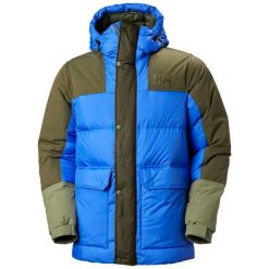Kurtka z kapturem Helly Hansen Escape Down. Niebieskie kurtki męskie Helly Hansen, l, bez wzorów, z poliesteru, z kapturem. Za 1,488.75 zł.