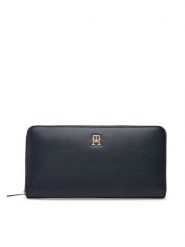 Tommy Hilfiger Portfel Th Icon Lrg Za AW0AW17744 Granatowy. Niebieskie portfele damskie Tommy Hilfiger, ze skóry. Za 199.99 zł.