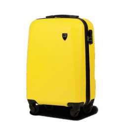 WALIZKA MAŁA KABINOWA WINGS PLOVER 20" YELLOW. Żółte walizki damskie Wings, bez wzorów, z materiału, małe. Za 135.92 zł.